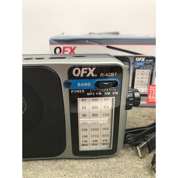 OFX 3 Band AM/FM Shortband Radio Bluetooth Rechargeable With LED Flashlight - Picture 3 of 11